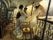 James Tissot The Gallery of H.M.S. oil